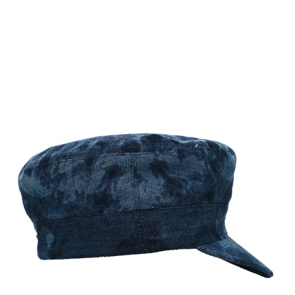Christian Dior Cotton Denim Baker Boy Hat 57 Blue 3 of 7
