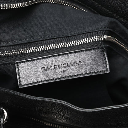 Balenciaga Chevre Silver Metallic Edge Hardware Velo Black 7 of 10