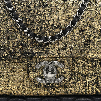 Chanel Lambskin Mineral Nights Wristlet Gold Black 8 of 10