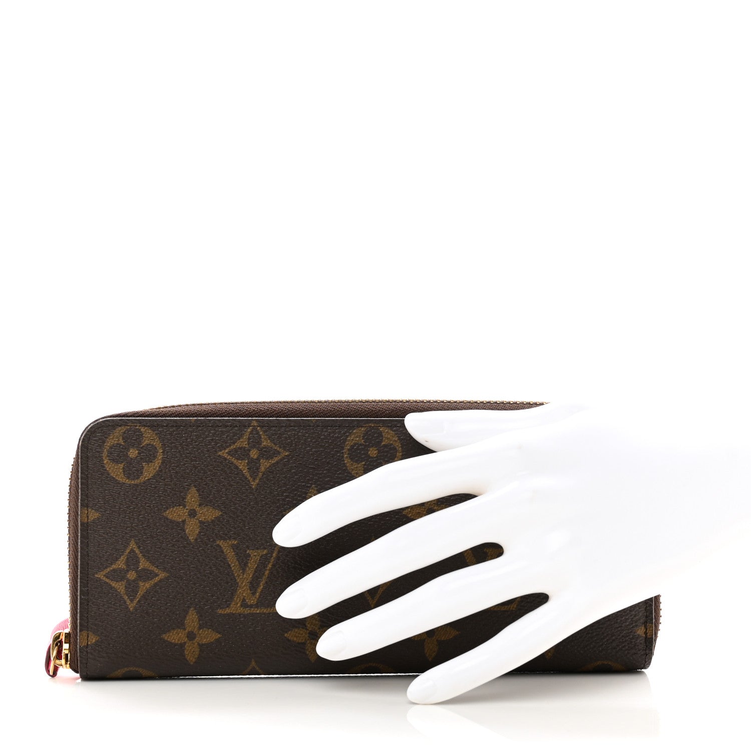 Louis Vuitton Monogram Clemence Wallet Fuchsia 2 of 7