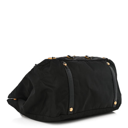 Prada Tessuto Nylon Pietre Jeweled Tote Black 3 of 9