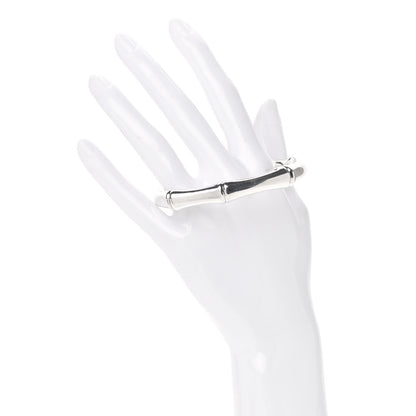 Gucci Sterling Silver Bamboo Cuff Bracelet 17 2 of 7