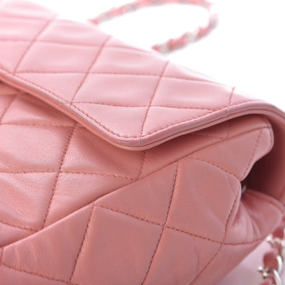 Chanel Lambskin Quilted Small Single Flap Pink 14 of 21