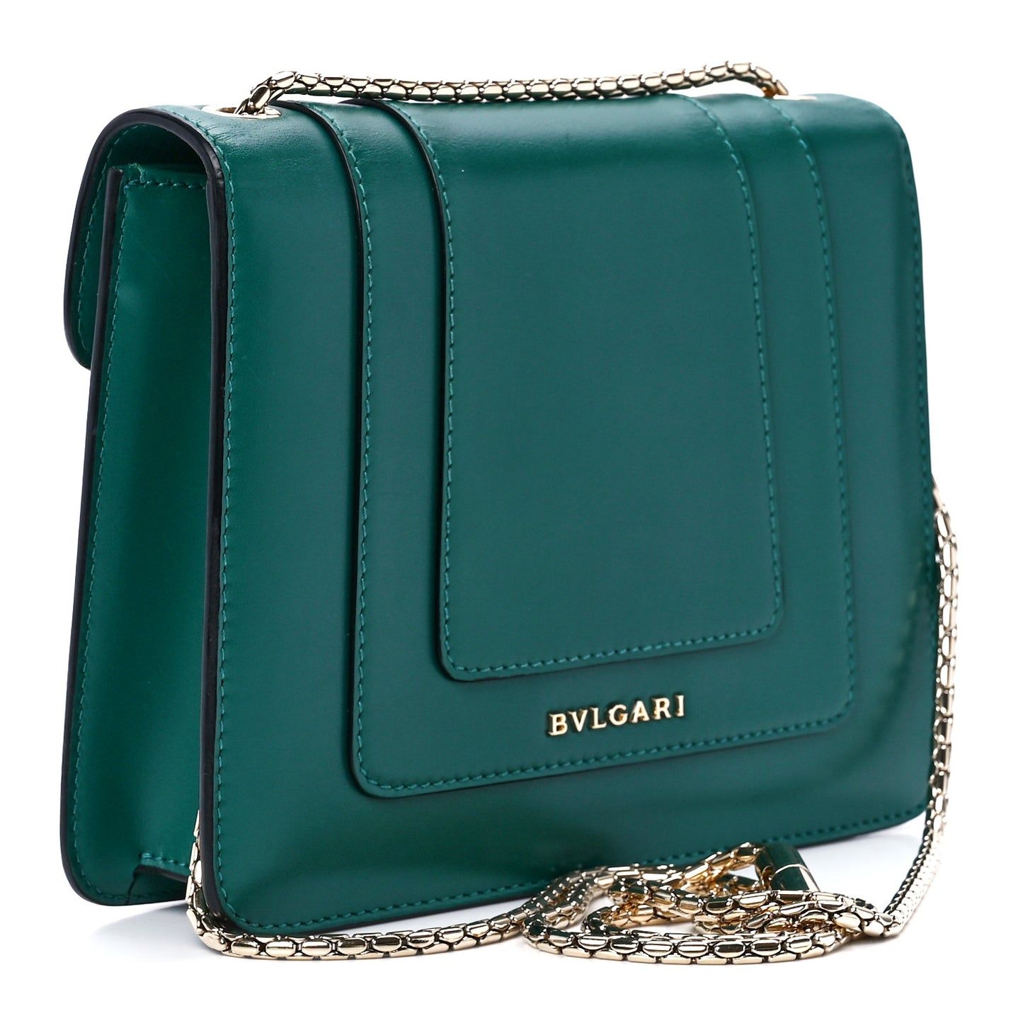 Calfskin Serpenti Forever Crossbody Bag Emerald Green