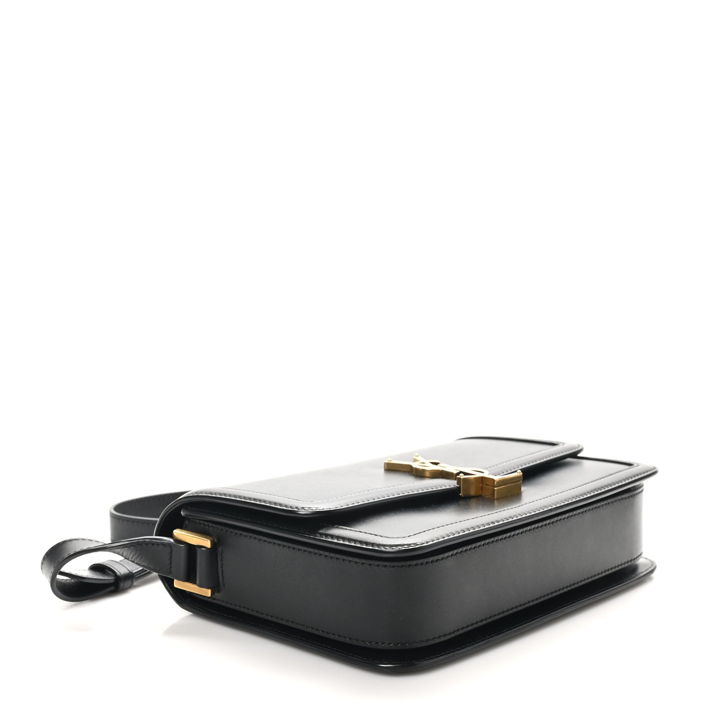 Box Calfskin Monogram Medium Solferino Satchel Black