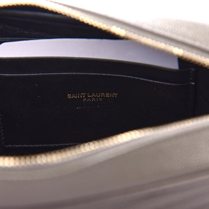 Saint Laurent Grain De Poudre Matelasse Monogram Mini Lou Camera Bag Fog 6 of 11