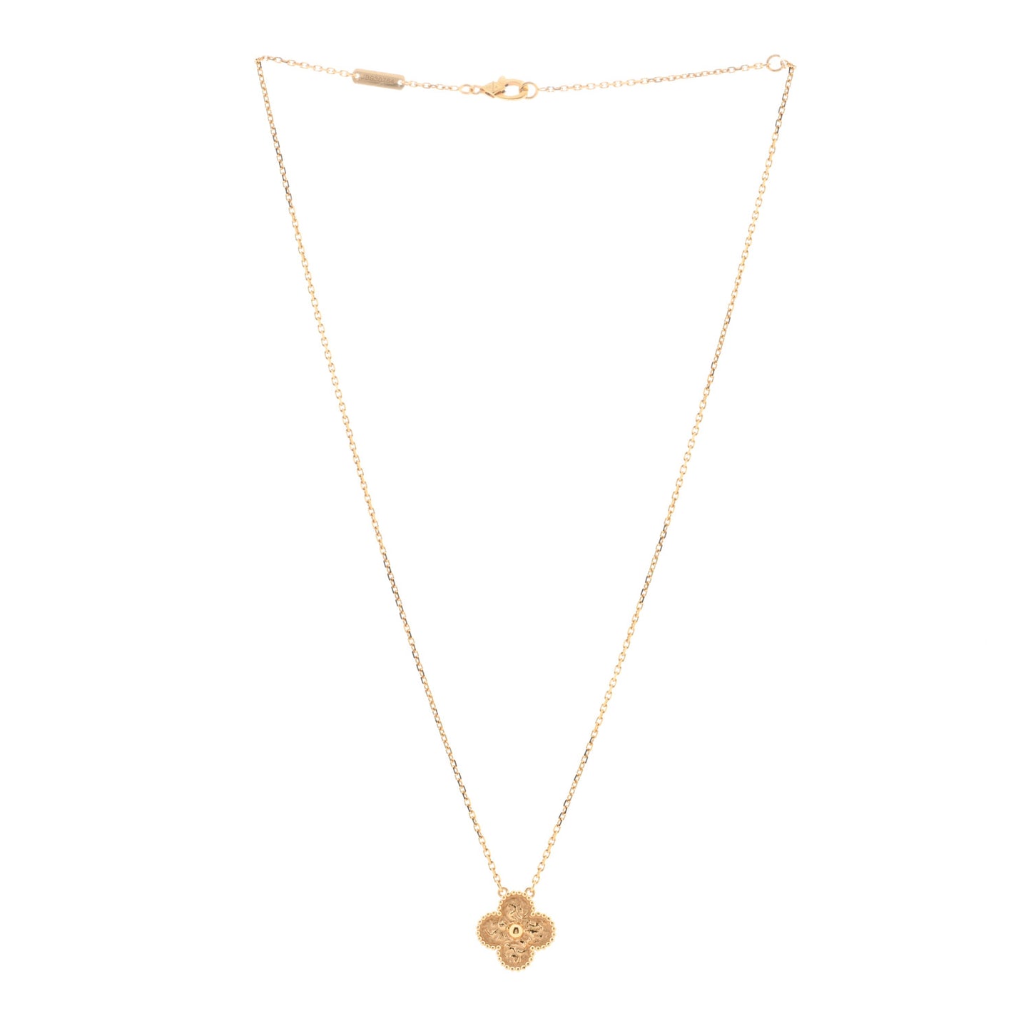 18K Yellow Gold Vintage Alhambra Pendant Necklace