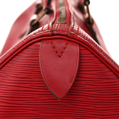Louis Vuitton Epi Speedy 25 Castillan Red 6 of 15