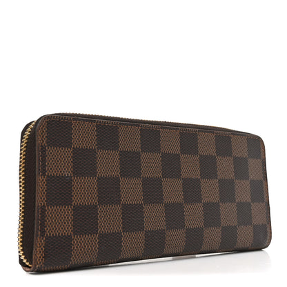 Louis Vuitton Damier Ebene Clemence Wallet Rose Ballerine 3 of 7