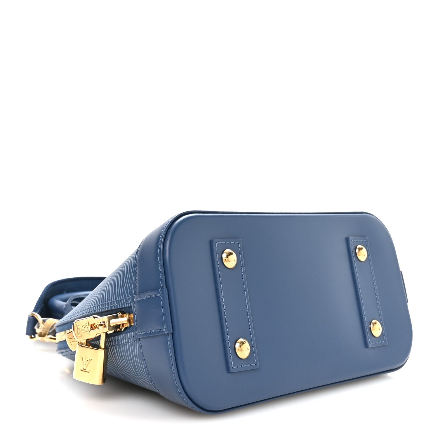 Louis Vuitton Epi Alma BB Denim Blue 4 of 9