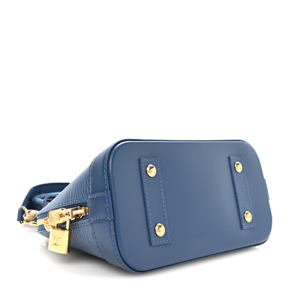 Louis Vuitton Epi Alma BB Denim Blue 4 of 9