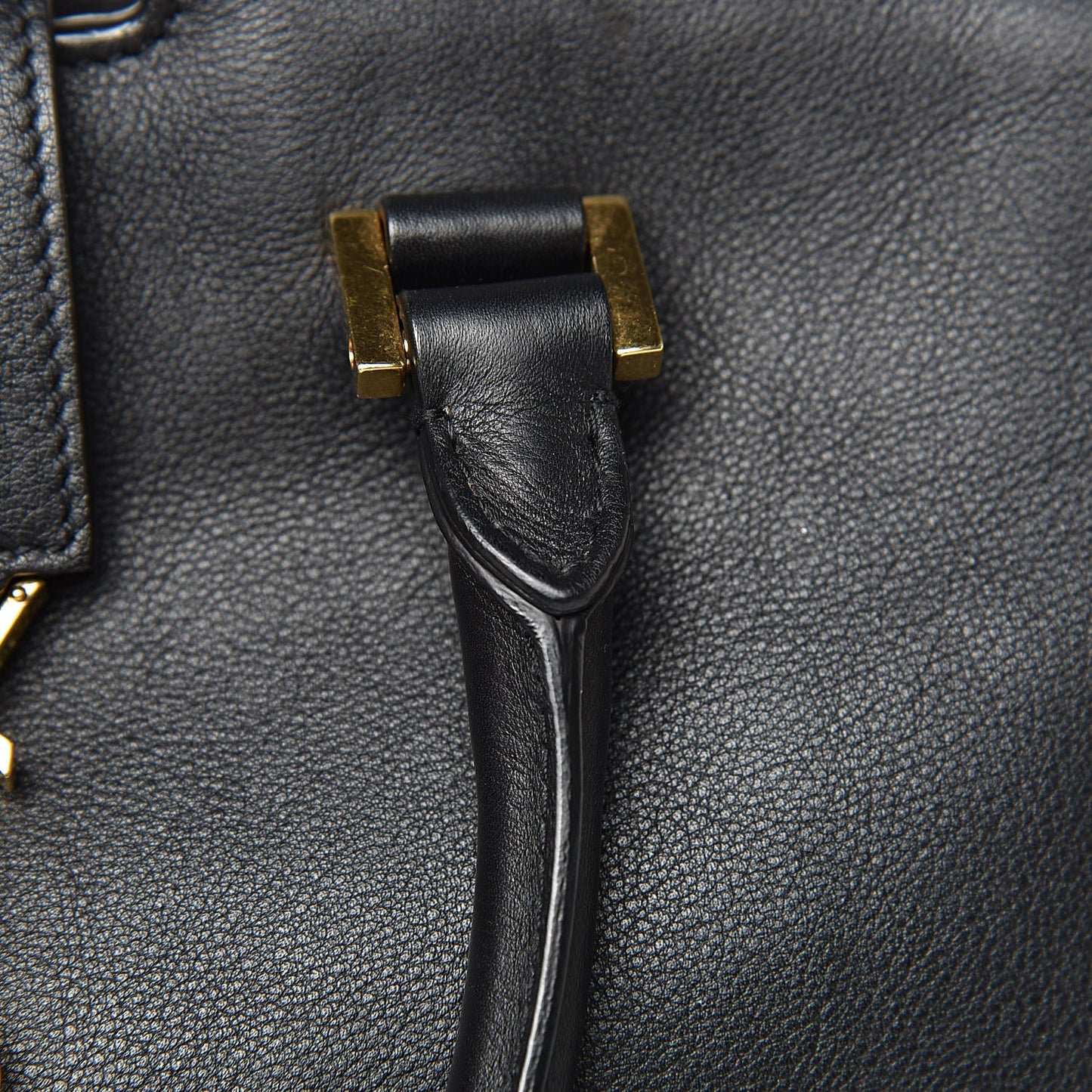 Calfskin Small Monogram Cabas Black