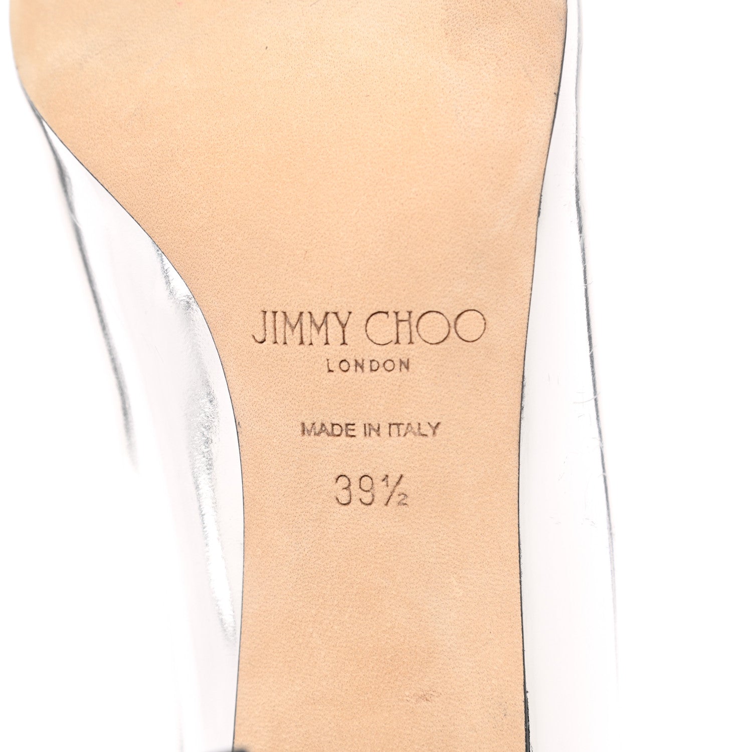 Jimmy Choo Metallic Love 85 Pumps 39.5 Silver 6 of 9
