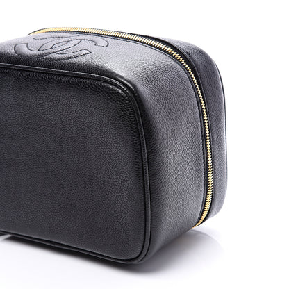 Chanel Caviar Vanity Cosmetic Case Black 9 of 10
