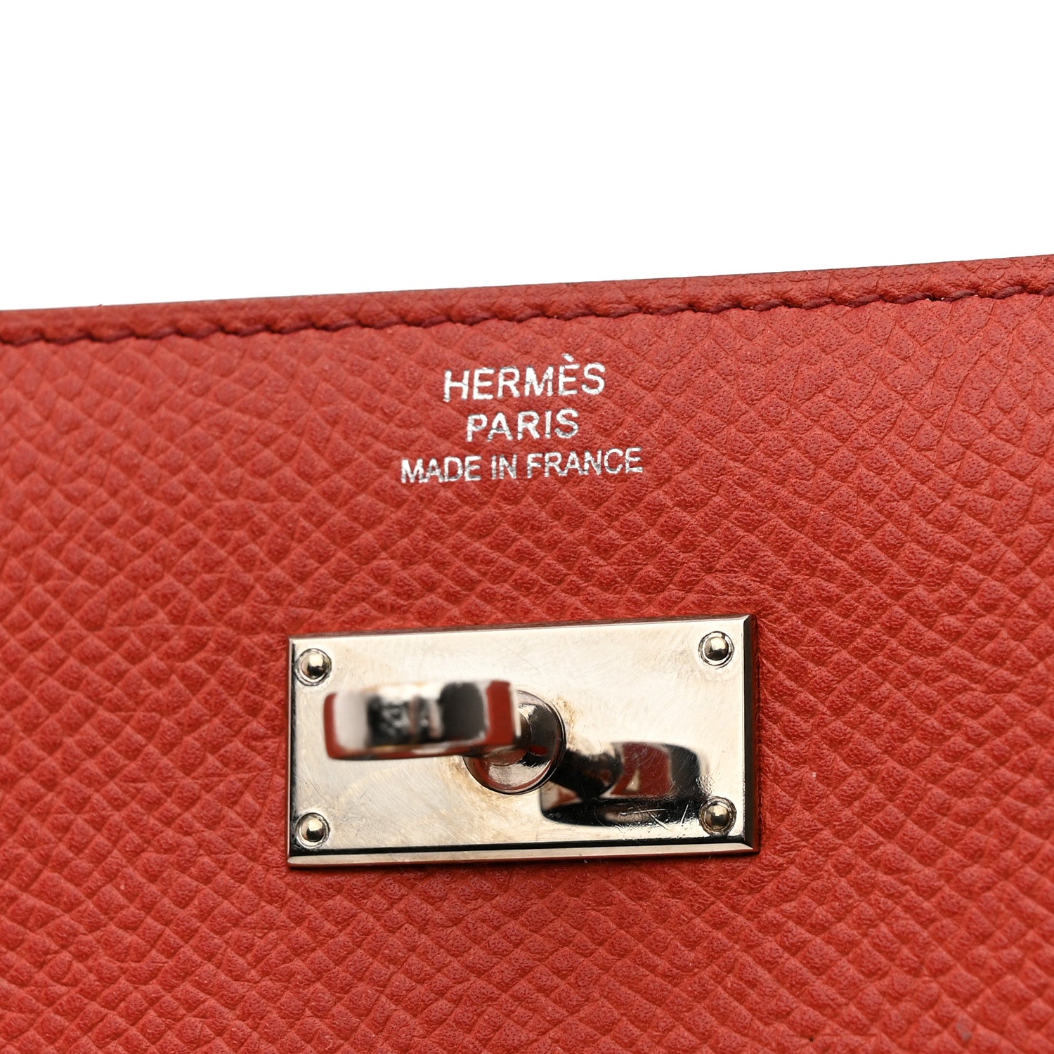 Hermes Epsom Flag Kelly Longue Wallet Corail Flamingo 6 of 9