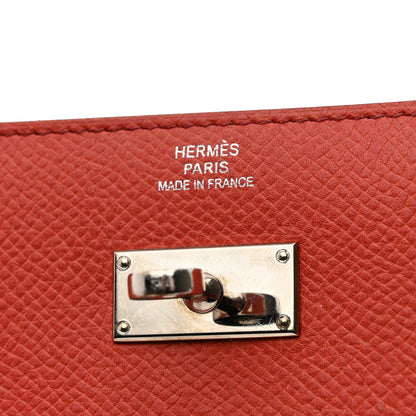 Hermes Epsom Flag Kelly Longue Wallet Corail Flamingo 6 of 9