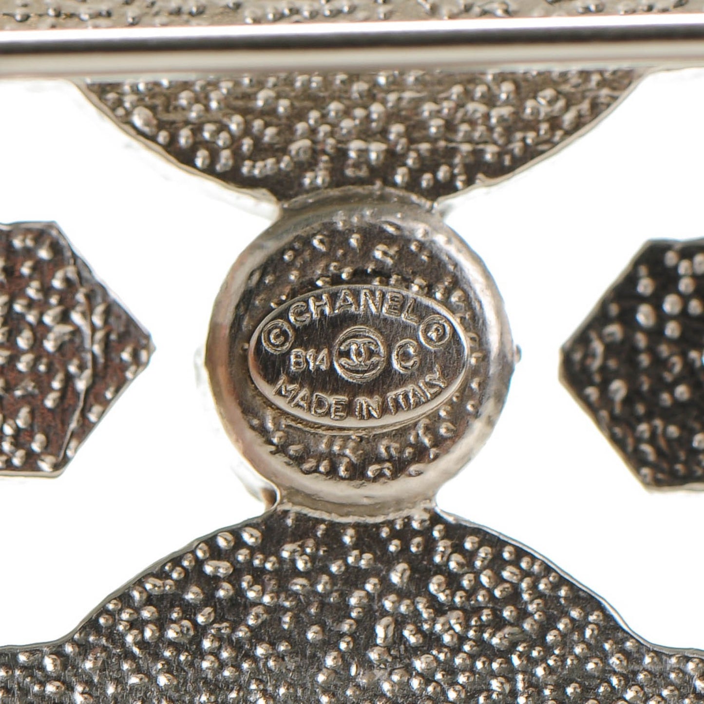Crystal CC Brooch Silver