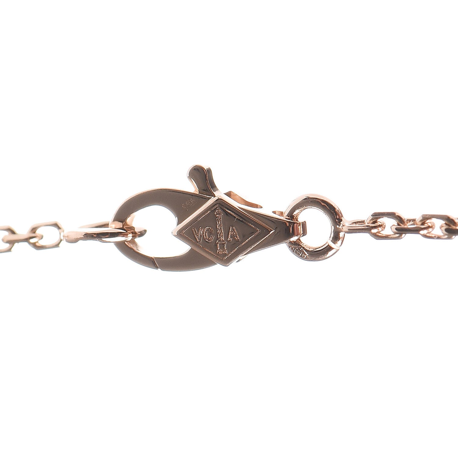 Van Cleef & Arpels 18K Rose Gold 16 Motifs Sweet Alhambra Necklace 4 of 5