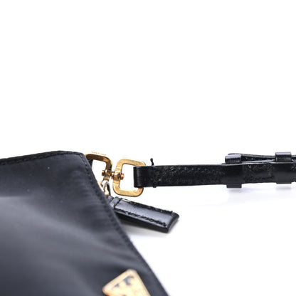Prada Tessuto Nylon Pochette Bag Black 5 of 5