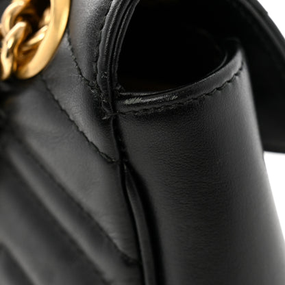 Gucci Calfskin Matelasse Mini GG Marmont Shoulder Bag Black 12 of 12