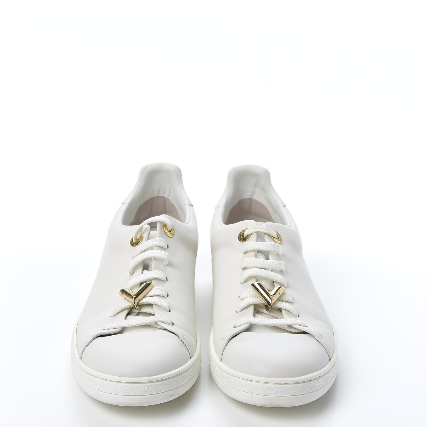 Louis Vuitton Calfskin Frontrow Sneakers 40 White 2 of 11