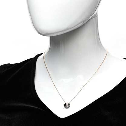 Cartier 18K Pink Gold Diamond Black Onyx XS Amulette de Cartier Pendant Necklace 2 of 5