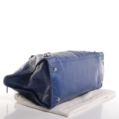 Balenciaga Agneau Giant 12 Silver Hardware Work Bleut Bleu Glacier 4 of 12
