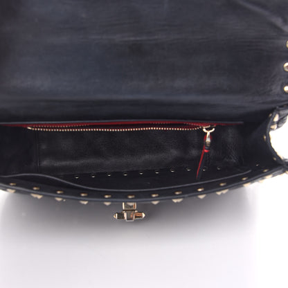 Valentino Garavani Lambskin Medium Rockstud Spike Shoulder Bag Black 5 of 8