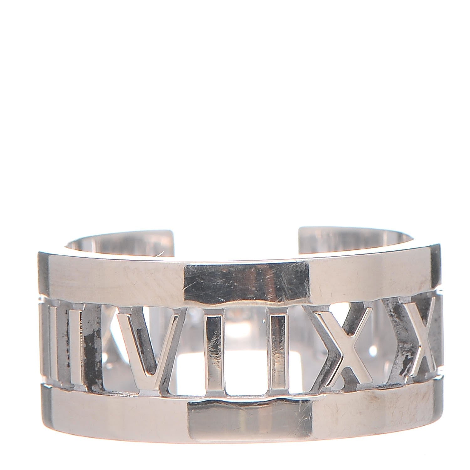 Tiffany 18K White Gold Diamond Open Atlas Ring 51 5.75 3 of 6