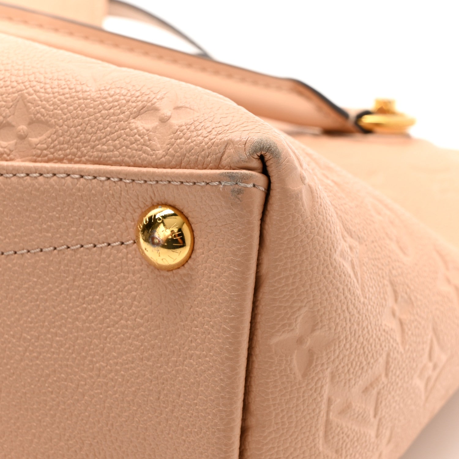 Louis Vuitton Empreinte V Tote MM Beige Rose Creme 11 of 16
