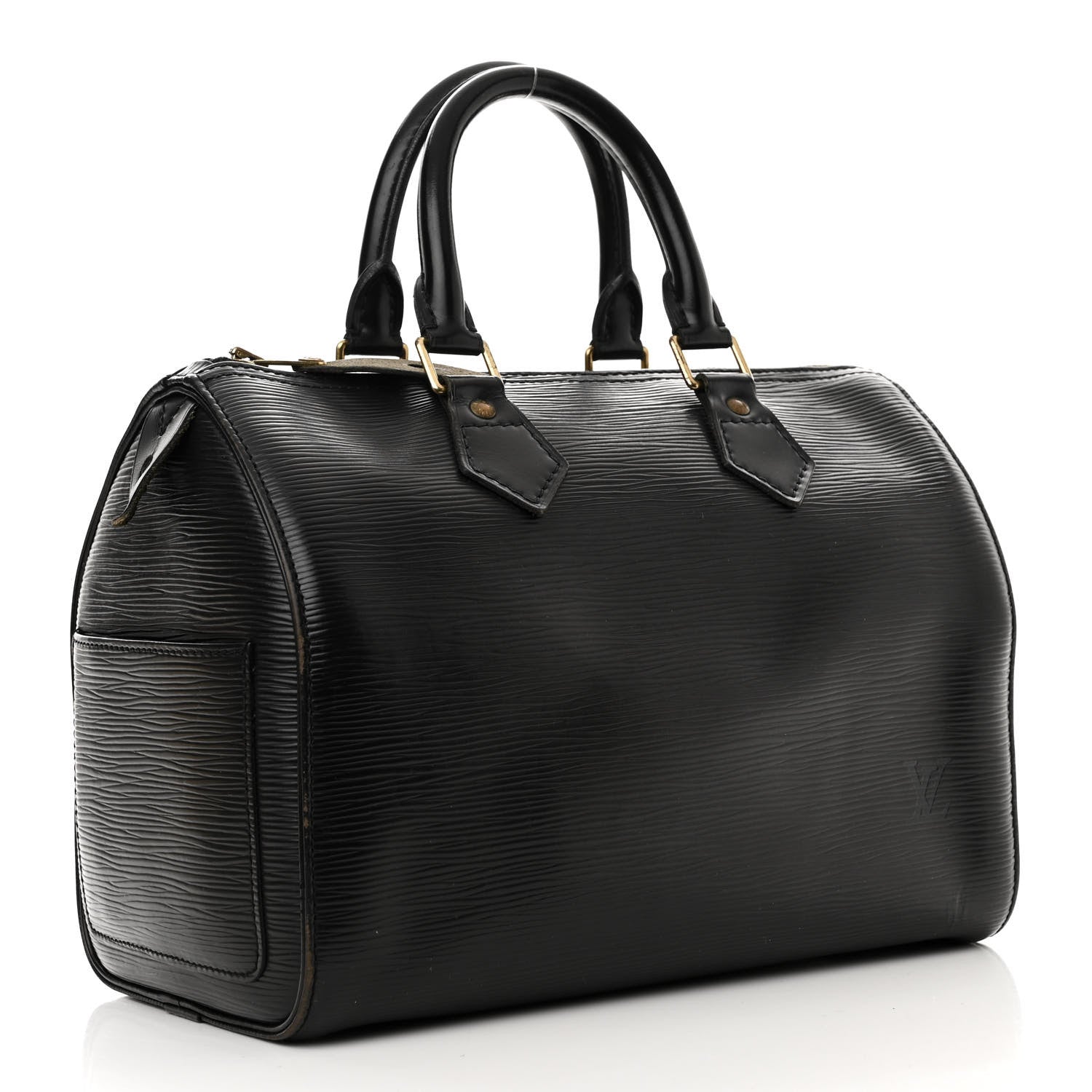 Louis Vuitton Epi Speedy 25 Black 3 of 11