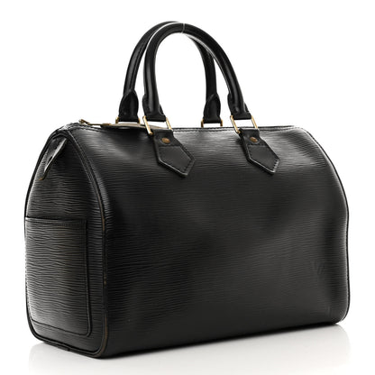 Louis Vuitton Epi Speedy 25 Black 3 of 11