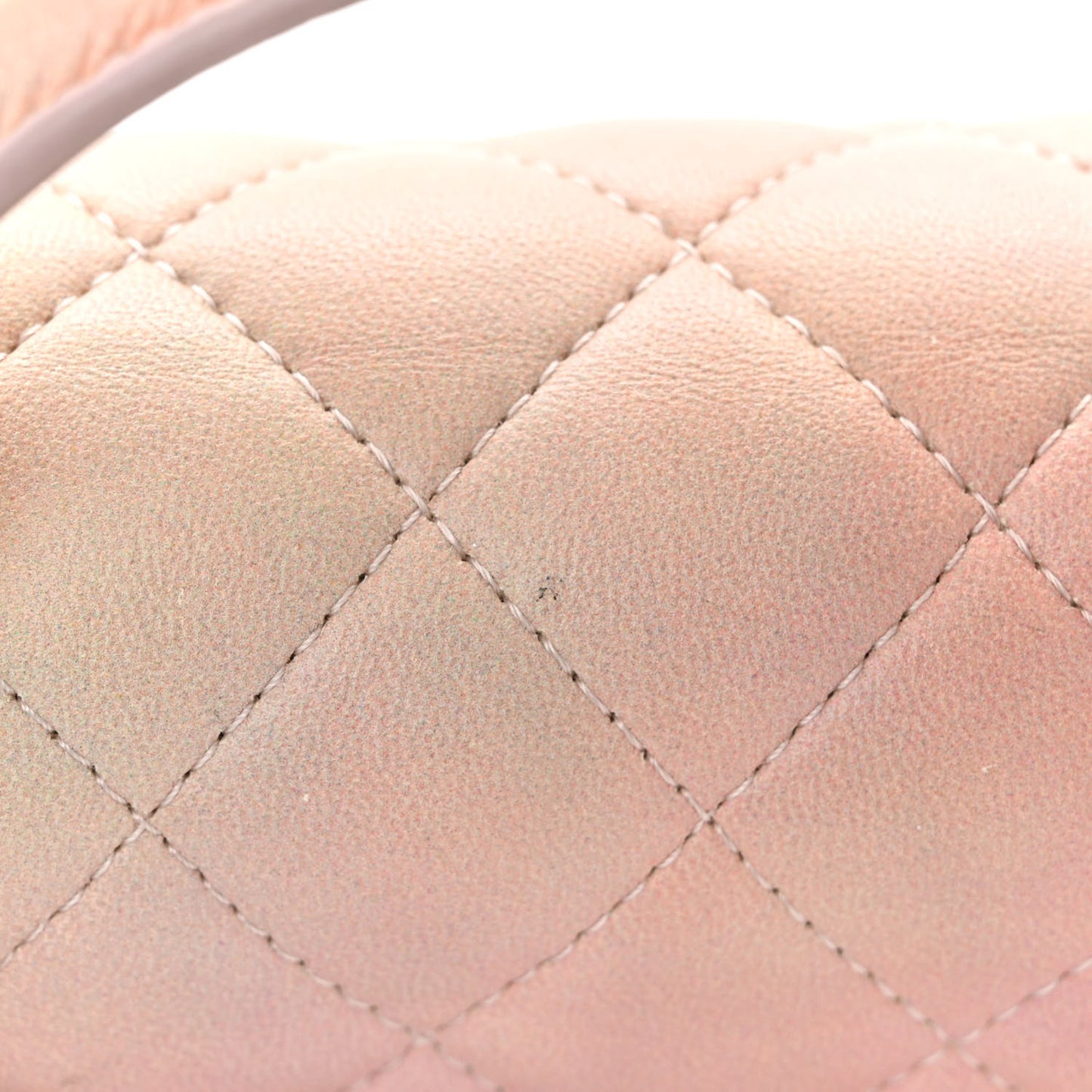 Lambskin Quilted Ombre Mini Top Handle Rectangular Flap Pink Multicolor