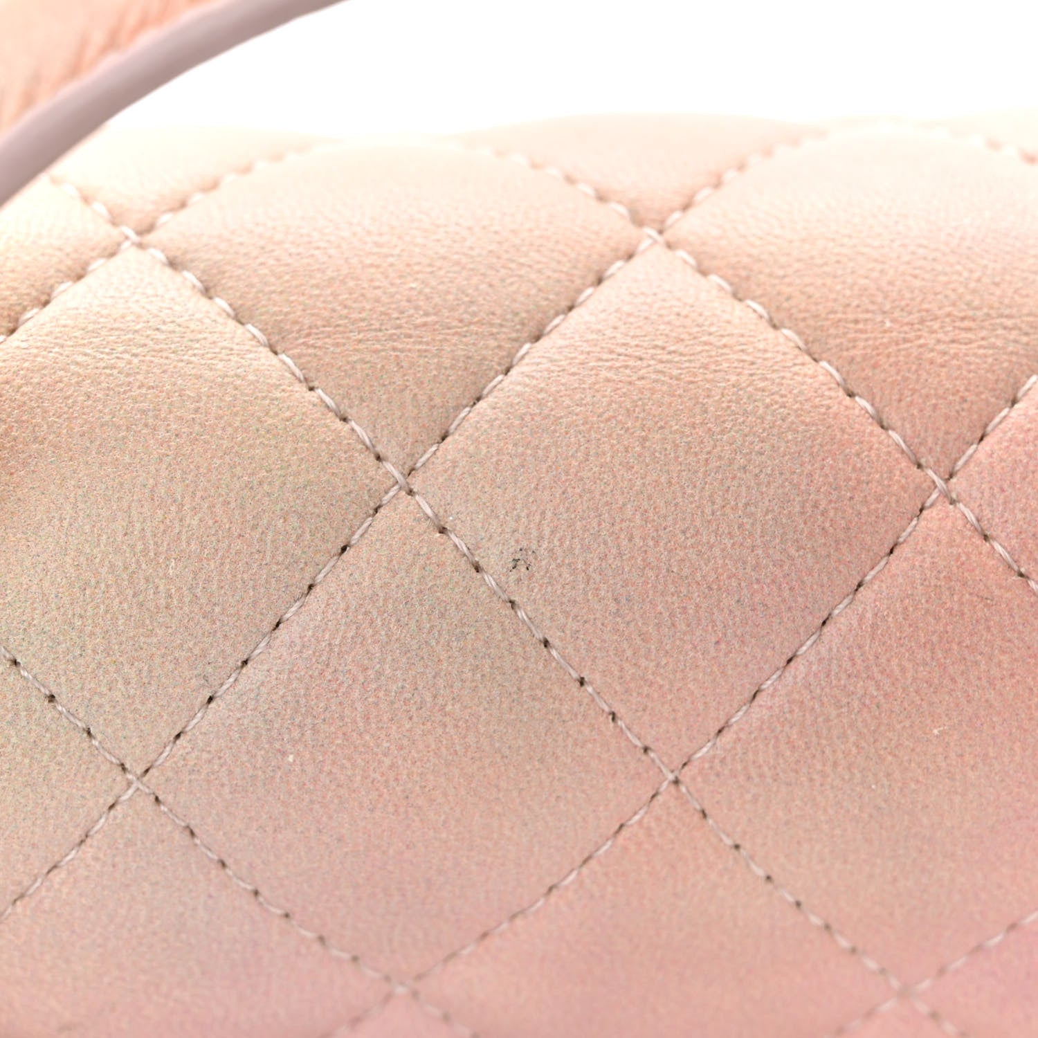 Chanel Lambskin Quilted Ombre Mini Top Handle Rectangular Flap Pink Multicolor 11 of 12
