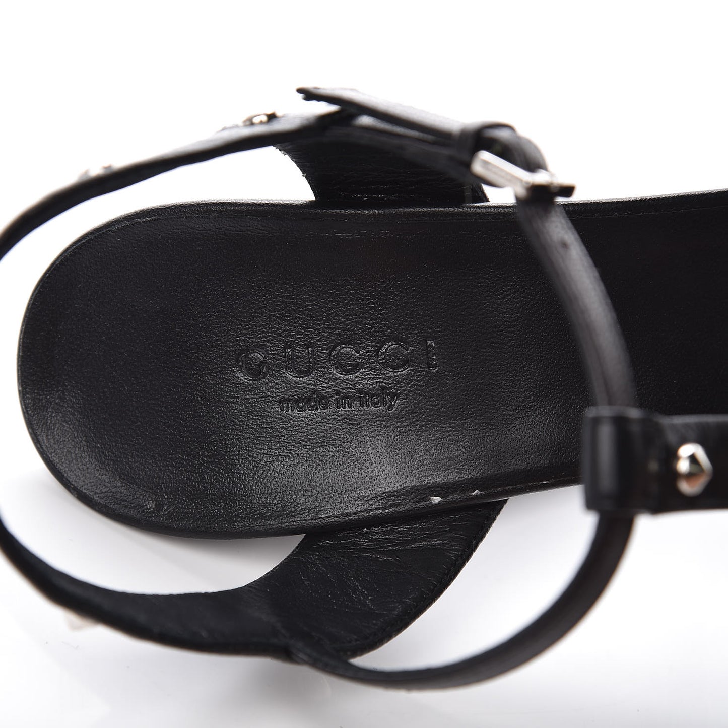 Calfskin Studded Melville Sandals 37 Black