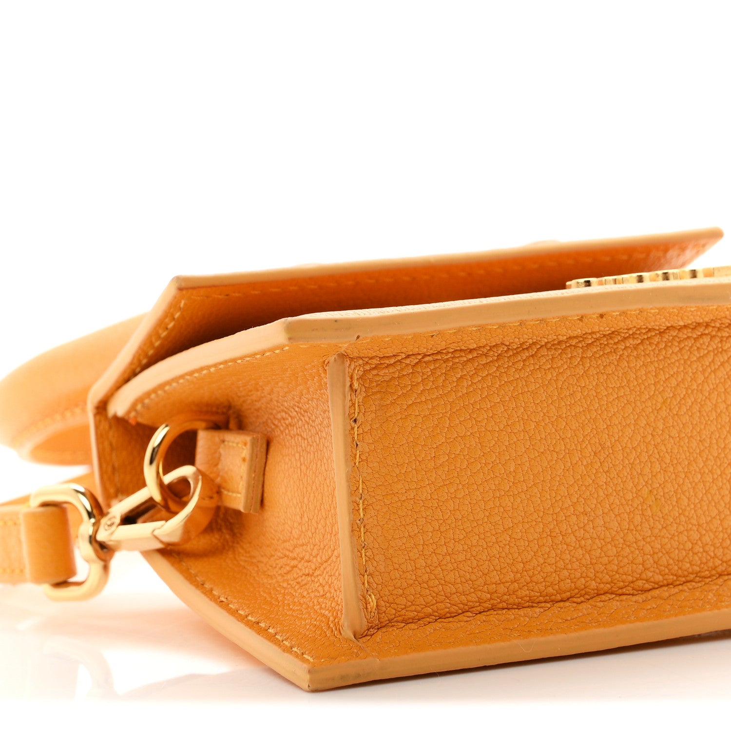 Jacquemus Goatskin Le Chiquito Dark Orange 8 of 9