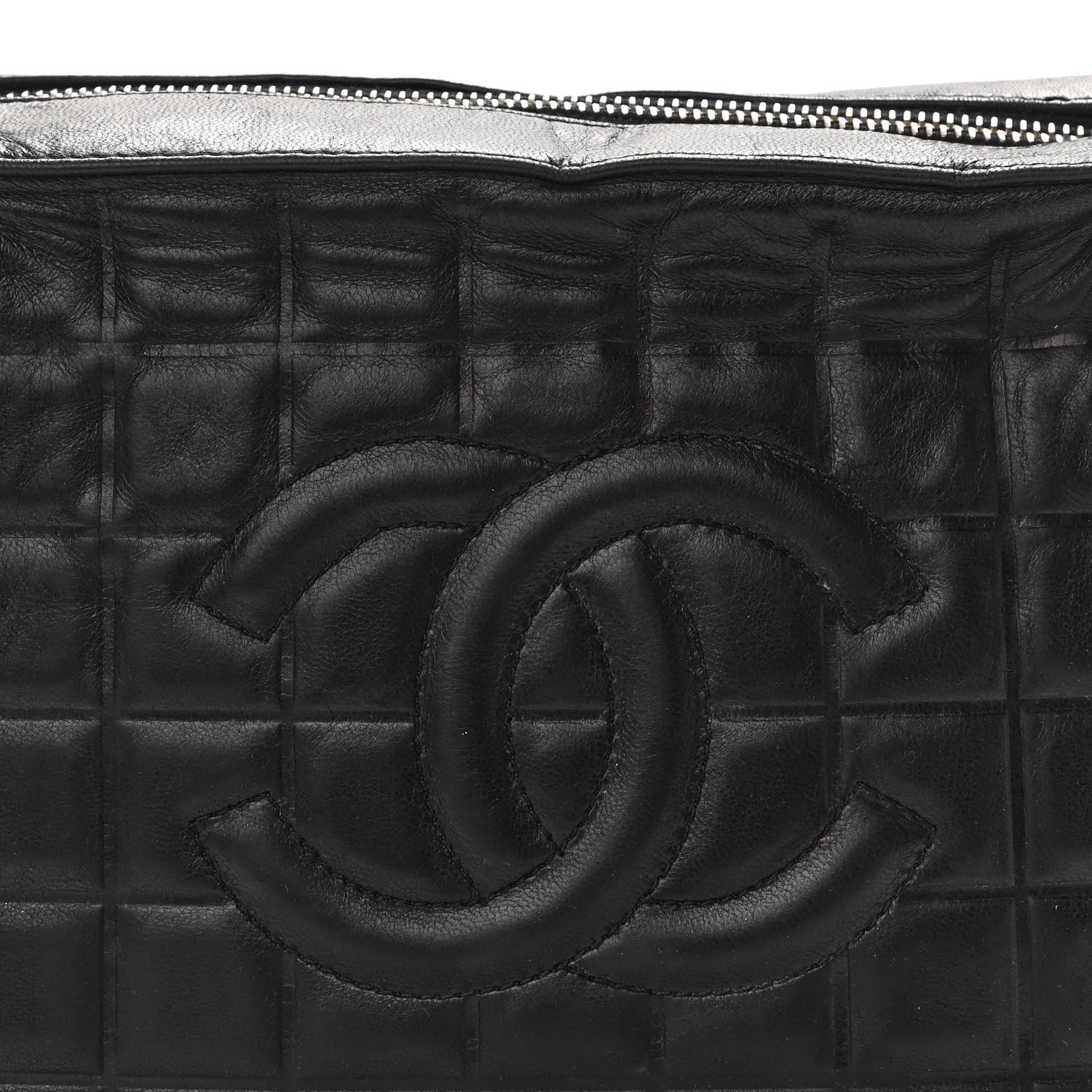 Chanel Lambskin Quilted Small Chocolate Bar Shoulder Bag Black 8 of 10