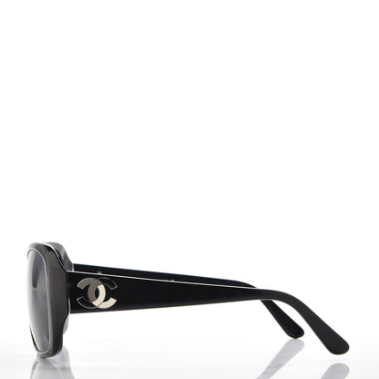 Chanel Enamel CC Sunglasses 5101 Black 2 of 7