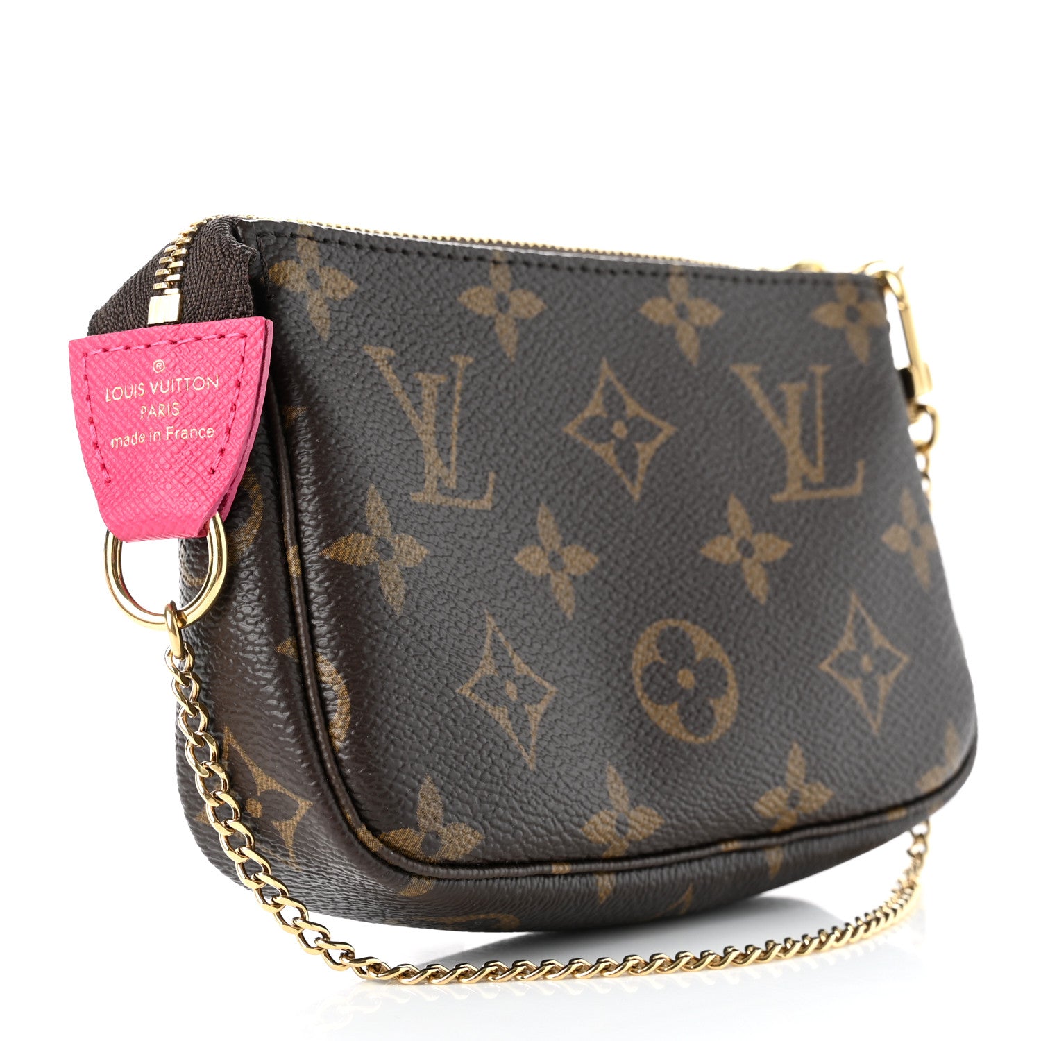 Louis Vuitton Monogram 2019 Christmas Animation Mini Courchevel Pochette Accessories Fuchsia 3 of 8