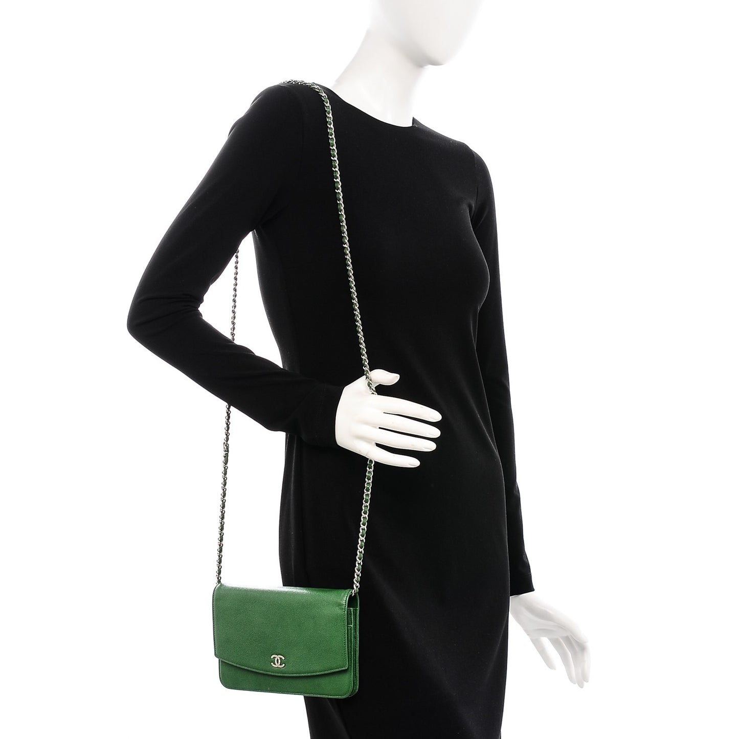 Caviar Sevruga Wallet on Chain WOC Green