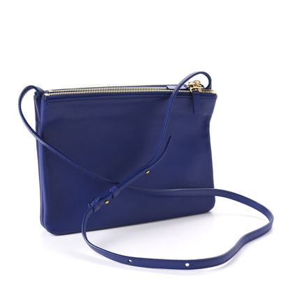 Celine Lambskin Large Trio Crossbody Bag Indigo 3 of 9