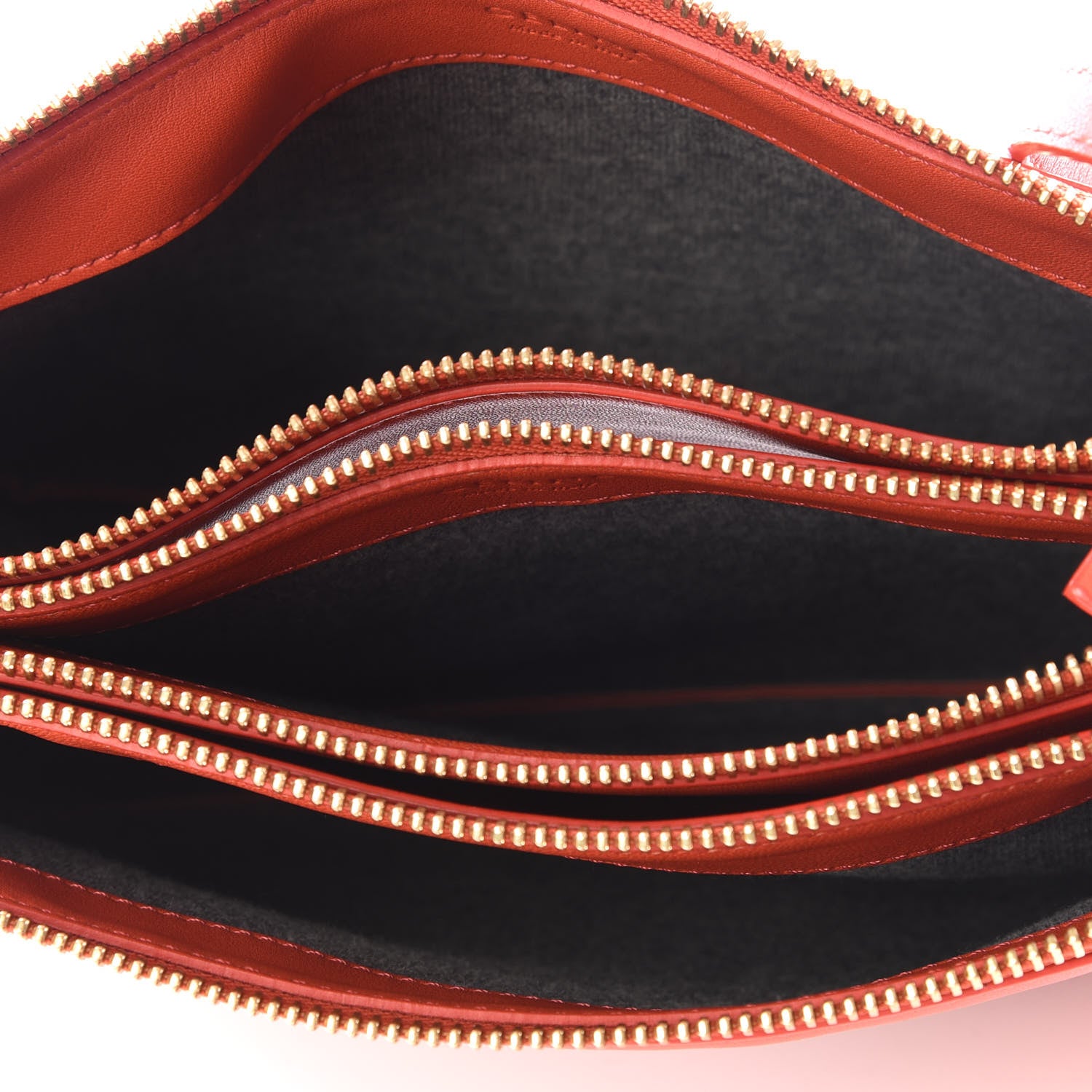 Celine Lambskin Small Trio Crossbody Bag Light Ruby 5 of 9