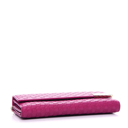 Gucci Soft Microguccissima Dice Chain Wallet Bright Bouganville 4 of 10