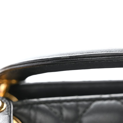 Christian Dior Lambskin Cannage Medium Lady Dior Black 11 of 11