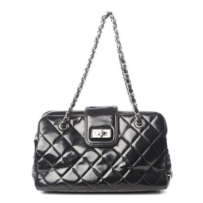 Chanel Vinyl Quilted Mademoiselle Tote Black 1 of 11