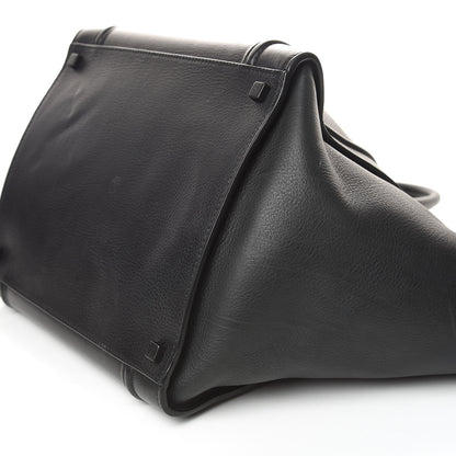 Celine Supple Calfskin Medium Phantom Luggage Black 10 of 13