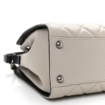 Chanel Caviar Quilted Small CC Bucket Bag Grey 9 of 12
