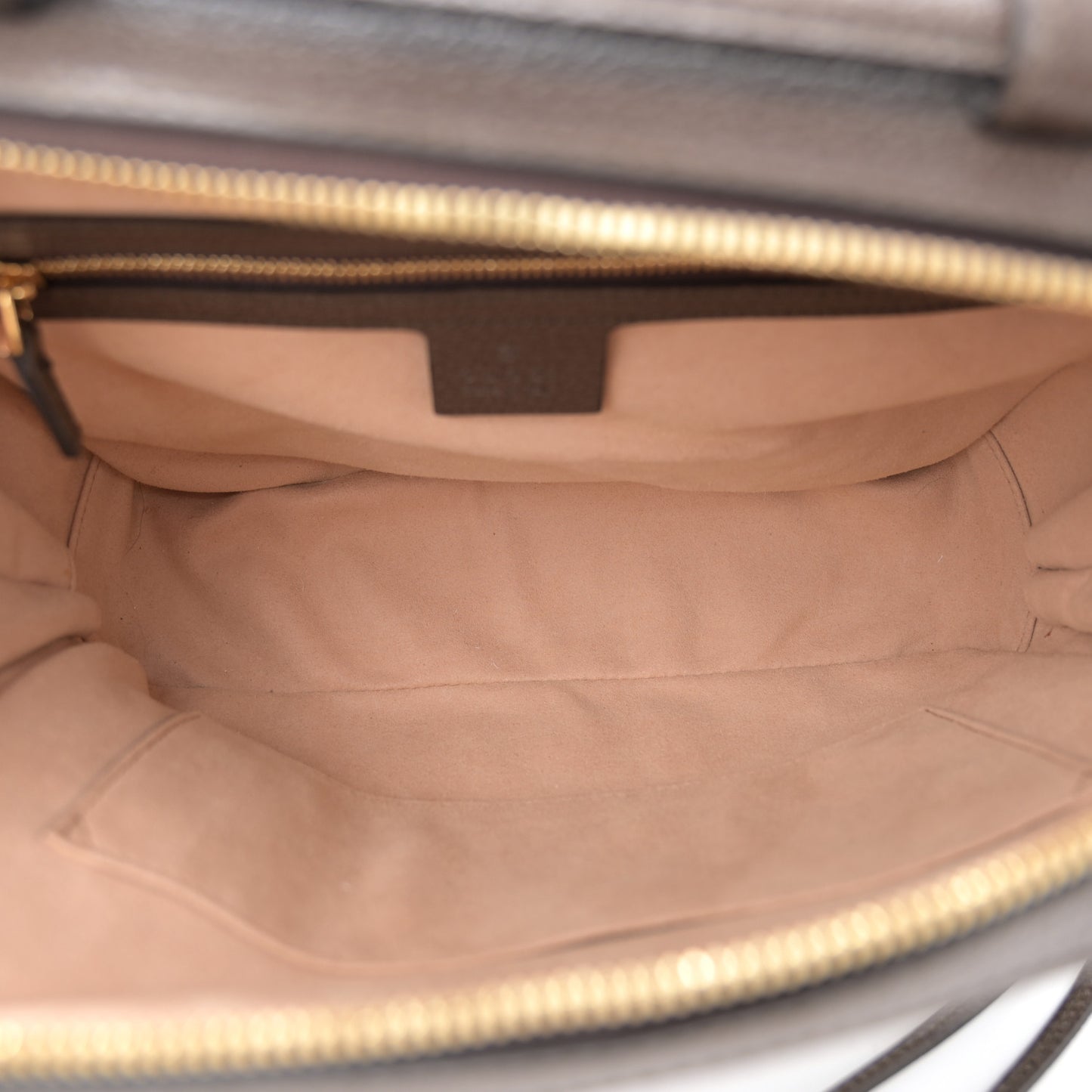 GG Supreme Monogram Web Small Ophidia Top Handle Shoulder Bag Brown