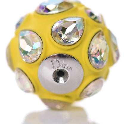 Christian Dior Crystal Mise En Dior Tribal Earrings Yellow 4 of 4