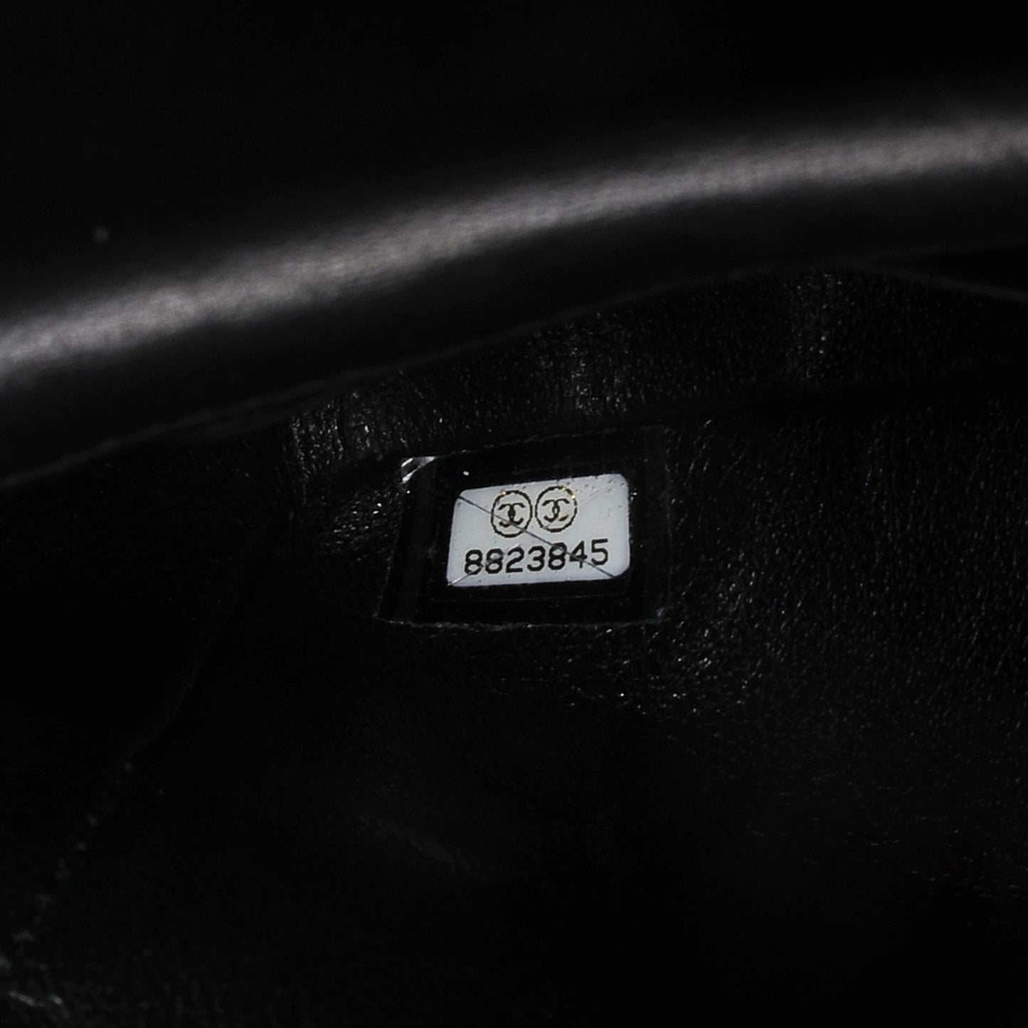 Lambskin East West Chocolate Bar Flap Black